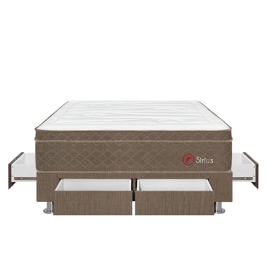 CAMA FORLI SIRIUS 2 PLAZAS 4 CAJONES - 1