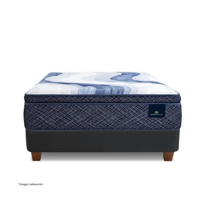 CAMA EUROPEA SERTA CHARLOTTE SKY KING GRIS - 2