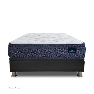 CAMA BOXET SERTA FINEZZA QUEEN GRIS EUROPEO - 2