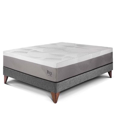 CAMA EUROPEA PARAÍSO BALANZZE 2 PLAZAS GRIS + 2 ALMOHADAS VISCOELÁSTICAS