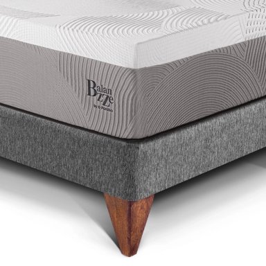 CAMA EUROPEA PARAÍSO BALANZZE KING GRIS + 2 ALMOHADAS VISCOELÁSTICAS - 2