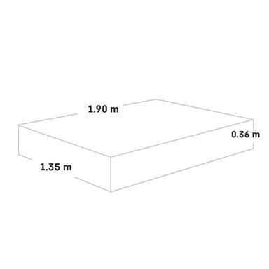 COLCHÓN PARAÍSO BALANZZE BIPANEL 2 PLAZAS + 2 ALMOHADAS VISCOELÁSTICAS - 5