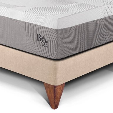 CAMA EUROPEA PARAÍSO BALANZZE BIPANEL KING CHAMPAGNE + 2 ALMOHADAS VISCOELÁSTICAS - 2