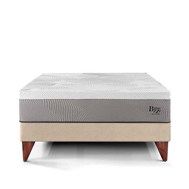 CAMA EUROPEA PARAÍSO BALANZZE BIPANEL KING CHAMPAGNE + 2 ALMOHADAS VISCOELÁSTICAS - 3