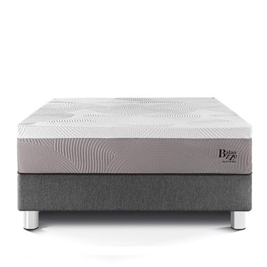 CAMA PARAÍSO BALANZZE BIPANEL QUEEN GRIS + 2 ALMOHADAS VISCOELÁSTICAS - 3