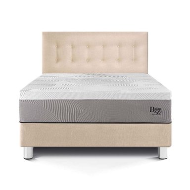 DORMITORIO PARAÍSO BALANZZE QUEEN CHAMPAGNE BIPANEL + 2 ALMOHADAS VISCOELÁSTICAS - 3