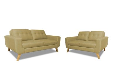 JUEGO DE SALA RIPLEY HOME RAYFER 3-2 CUERPOS CREMA