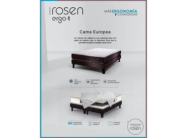 CAMA EUROPEA ROSEN ERGO T NEW 1.5 PLAZAS - 10