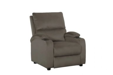 SILLÓN RECLINABLE RIPLEY HOME CHAMPION CON POSAVASOS 1 CUERPO TAUPE - 4