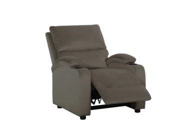 SILLÓN RECLINABLE RIPLEY HOME CHAMPION CON POSAVASOS 1 CUERPO TAUPE - 5