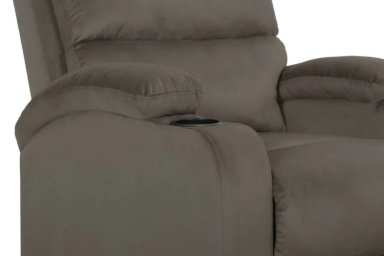 SILLÓN RECLINABLE RIPLEY HOME CHAMPION CON POSAVASOS 1 CUERPO TAUPE - 10
