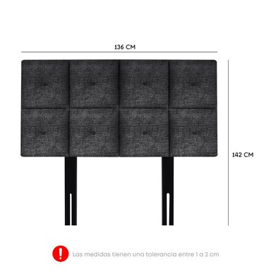 DORMITORIO AMERICANO FORLI GOLDEN 2 PLAZAS    + VELADOR REPISA FASHION - 6