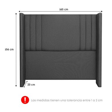 DORMITORIO EUROPEO FORLI PLATINIUM CAB DE LUXE QUEEN GRIS - 7