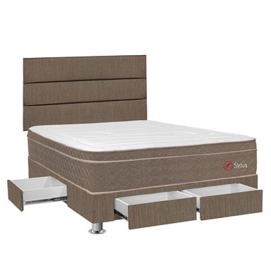 DORMITORIO AMERICANO FORLI SIRIUS 2 PLAZAS 4 CAJONES MARRON - 2