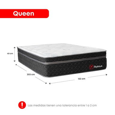 DORMITORIO AMERICANO FORLI PLATINIUM QUEEN 4 CAJONES GRIS - 6
