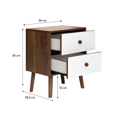 DORMITORIO AMERICANO FORLI BOREAL 2 PLAZAS + VELADOR - 7