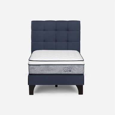 DORMITORIO EUROPEO ROSEN INDIE 1.5 PLAZAS ISSEY AZUL - 2