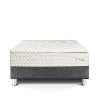 CAMA PARAÍSO ROYAL CROWN GRIS KING GRIS + 2 ALMOHADAS VISCOELÁSTICAS - 3