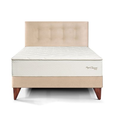 DORMITORIO EUROPEO PARAÍSO ROYAL CROWN 1.5 PLAZAS CHAMPAGNE + 1 ALMOHADA VISCOELÁSTICA - 3