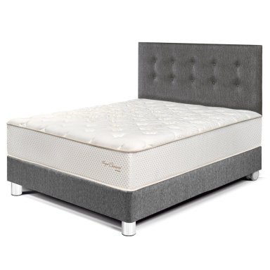 DORMITORIO PARAÍSO ROYAL CROWN 2 PLAZAS GRIS + 2 ALMOHADAS VISCOELÁSTICAS - 2