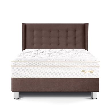 DORMITORIO PARAÍSO ROYAL CLOUD QUEEN + CABECERA GOLD CHOCOLATE + 2 ALMOHADAS VISCOELÁSTICAS - 3