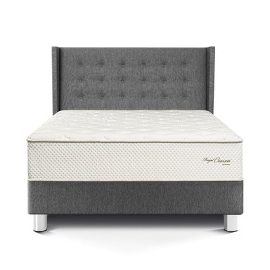 DORMITORIO PARAÍSO ROYAL CROWN QUEEN + CABECERA GOLD GRIS + 2 ALMOHADAS VISCOELÁSTICAS - 3