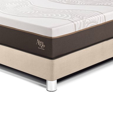 DORMITORIO PARAÍSO ROYAL ABRAZZO QUEEN + CABECERA BLOCKS CHAMPAGNE + 2 ALMOHADAS VISCOELÁSTICAS - 2
