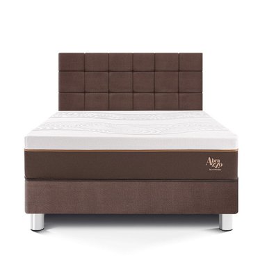 DORMITORIO PARAÍSO ROYAL ABRAZZO KING + CABECERA BLOCKS CHOCOLATE + 2 ALMOHADAS VISCOELÁSTICAS - 3