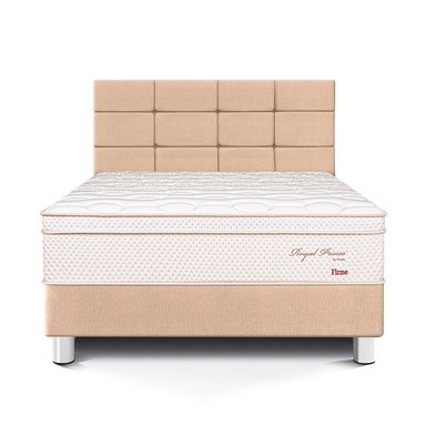 DORMITORIO PARAÍSO ROYAL PRINCE 2 PLAZAS + CABECERA BLOCKS CHAMPAGNE + 2 ALMOHADAS VISCOELÁSTICAS - 3