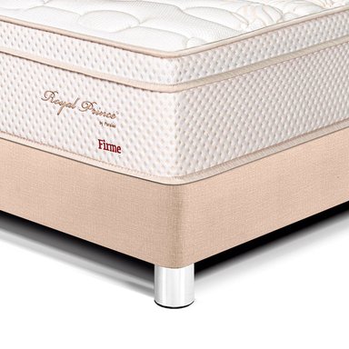 DORMITORIO PARAÍSO ROYAL PRINCE QUEEN + CABECERA BLOCKS CHAMPAGNE + 2 ALMOHADAS VISCOELÁSTICAS - 2