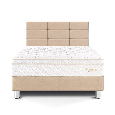 DORMITORIO PARAÍSO ROYAL CLOUD 1.5 PLAZAS + CABECERA BLOCKS CHAMPAGNE + 1 ALMOHADA VISCOELÁSTICA - 3