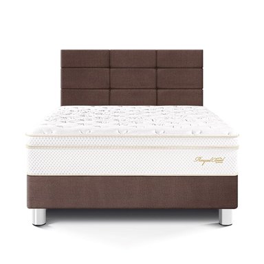 DORMITORIO PARAÍSO ROYAL CLOUD 1.5 PLAZAS + CABECERA BLOCKS CHOCOLATE + 1 ALMOHADA VISCOELÁSTICA - 3