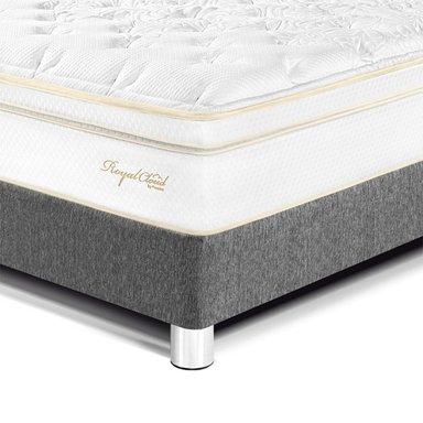 DORMITORIO PARAÍSO ROYAL CLOUD 1.5 PLAZAS + CABECERA BLOCKS GRIS + 1 ALMOHADA VISCOELÁSTICA - 2