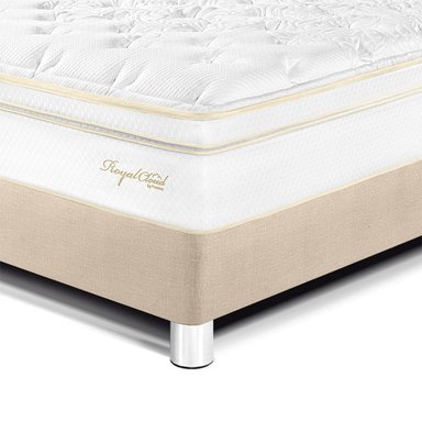 DORMITORIO PARAÍSO ROYAL CLOUD 2 PLAZAS + CABECERA BLOCKS CHAMPAGNE + 2 ALMOHADAS VISCOELÁSTICAS - 2