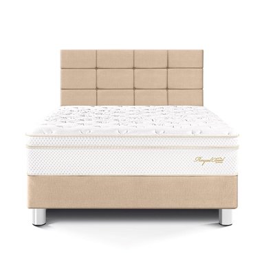DORMITORIO PARAÍSO ROYAL CLOUD 2 PLAZAS + CABECERA BLOCKS CHAMPAGNE + 2 ALMOHADAS VISCOELÁSTICAS - 3