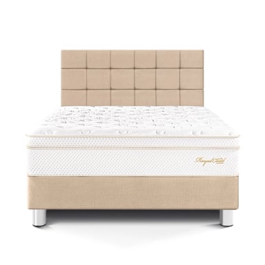 DORMITORIO PARAÍSO ROYAL CLOUD KING + CABECERA BLOCKS CHAMPAGNE + 2 ALMOHADAS VISCOELÁSTICAS - 3