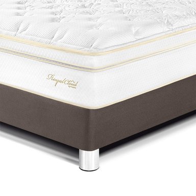DORMITORIO PARAÍSO ROYAL CLOUD KING + CABECERA BLOCKS CHOCOLATE + 2 ALMOHADAS VISCOELÁSTICAS - 2