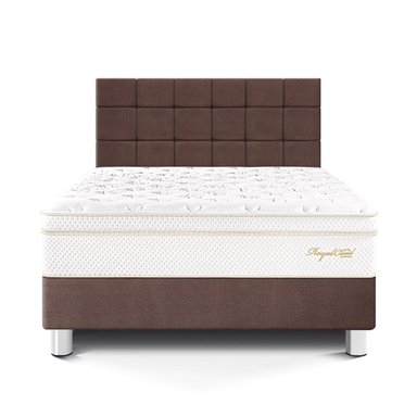 DORMITORIO PARAÍSO ROYAL CLOUD KING + CABECERA BLOCKS CHOCOLATE + 2 ALMOHADAS VISCOELÁSTICAS - 3