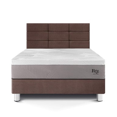 DORMITORIO PARAÍSO BALANZZE 1.5 PLAZAS ROYAL CABECERA BLOCKS CHOCOLATE + 1 ALMOHADA VISCOELÁSTICA - 3