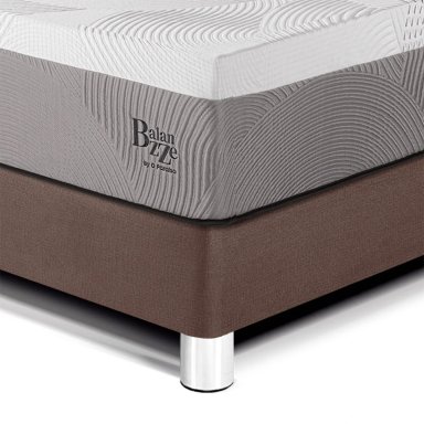 DORMITORIO PARAÍSO BALANZZE KING ROYAL + CABECERA BLOCKS CHOCOLATE + 2 ALMOHADAS VISCOELÁSTICAS - 2