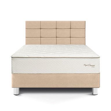 DORMITORIO PARAÍSO ROYAL CROWN 2 PLAZAS + CABECERA BLOCKS CHAMPAGNE + 2 ALMOHADAS VISCOELÁSTICAS - 3