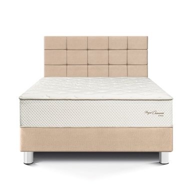 DORMITORIO PARAÍSO ROYAL CROWN QUEEN + CABECERA BLOCKS CHAMPAGNE + 2 ALMOHADAS VISCOELÁSTICAS - 3