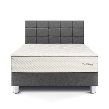 DORMITORIO PARAÍSO ROYAL CROWN QUEEN + CABECERA BLOCKS GRIS + 2 ALMOHADAS VISCOELÁSTICAS - 3