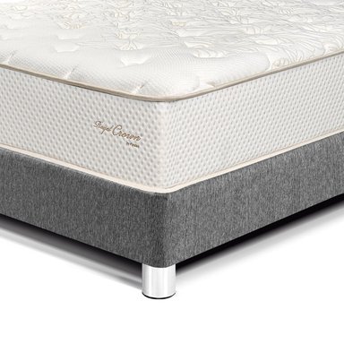DORMITORIO PARAÍSO ROYAL CROWN 2 PLAZAS + CABECERA BLOCKS GRIS + 2 ALMOHADAS VISCOELÁSTICAS - 2