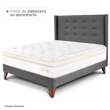 CABECERA PARAÍSO GOLD 1.5 PLAZAS GRIS - 4