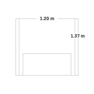 CABECERA PARAÍSO GOLD 1.5 PLAZAS GRIS - 5