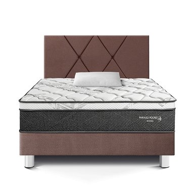 DORMITORIO AMERICANO PARAÍSO PARAÍSO POCKET STAR 1.5 PLAZAS POCKET STAR + CABECERA LOFT CHOCOLATE - 3