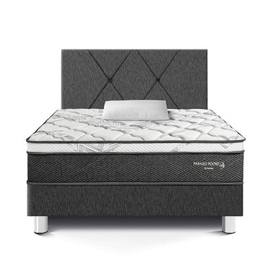 DORMITORIO PARAÍSO PARAÍSO POCKET STAR 1.5 PLAZAS POCKET STAR + CABECERA LOFT CHARCOAL - 3