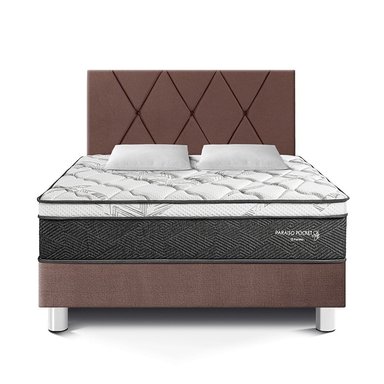 DORMITORIO AMERICANO PARAÍSO POCKET STAR 2 PLAZAS + CABECERA LOFT CHOCOLATE - 3