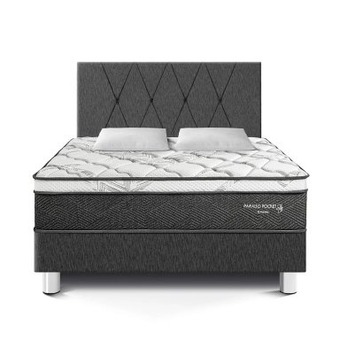 DORMITORIO PARAÍSO POCKET STAR QUEEN + CABECERA LOFT CHARCOAL - 4
